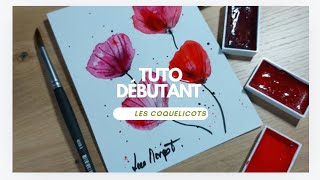 tuto débutant les coquelicots [upl. by Sibel]