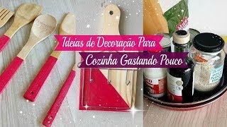 DIY IDEIAS DE DECORAÇÃO PARA COZINHA GASTANDO POUCO  Carla Oliveira [upl. by Nahtanohj262]