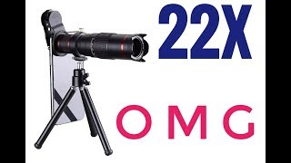 22x Telephoto Zoom Phone Lens Review How Well Does it Work [upl. by Tarrance]