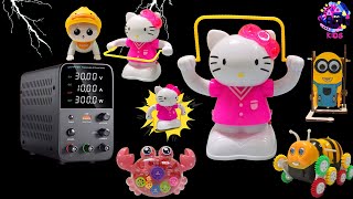 I Applied High Voltage to Electric TOYS 【Cute Hello Kitty And Panda】 [upl. by Georgianne]