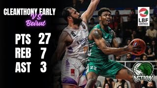 Cleanthony Early highlights against Beirut  Beirut VS Sagesse Final 4 Game 1 20232024 [upl. by Karlotta]