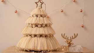 DIY ARBOL DE NAVIDAD MACRAME 🎄 DIY MACRAME CHRISTMAS TREE TUTORIAL [upl. by Bosch44]