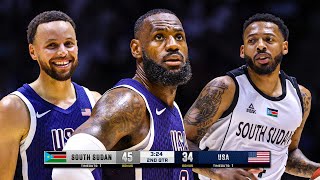 USA vs South Sudan  Full Game Highlights  July 20 2024  USA Basketball Showcase  Paris Olympics [upl. by Hsepid]