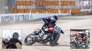 HarleyDavidson XR750 FASTEST at Daytona ST Test Day [upl. by Nayt]