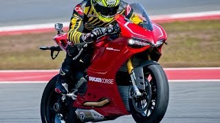 2013 Ducati 1199 Panigale R First Ride  MotoUSA [upl. by Iffar]