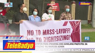 Government workers nagtipon para ipahayag ang kanilang pagtutol sa Rightsizing ng Marcos admin [upl. by Itram]