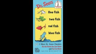 Opening amp Closing To One Fish Two Fish Red Fish Blue Fish 1989 VHS 1992 Goldstar Reprint [upl. by Allerie942]