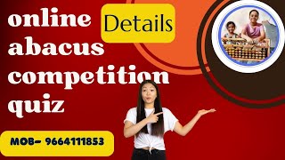 online abacus competition  national level abacus competition and quiz [upl. by Neffirg]