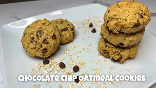 Soft amp Chewy Oatmeal Chocolate Chip Cookies  Easy amp Delicious Recipe [upl. by Attenad]