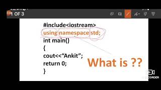 what is namespace  namespace in c programmingusing namespace std [upl. by Alcot816]