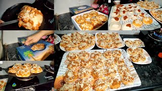 Bina oven ke complete Kiya 60 pizza ka order  Gas pe Banaye pizza  Mini pizza  Full vlog [upl. by Nameloc]