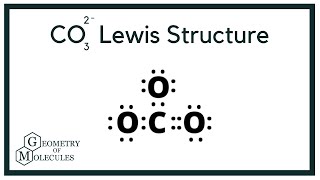 CO32 Lewis Structure Carbonate Ion [upl. by Iago]