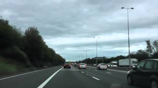 Driving On The M5 Motorway From J7 Worcester South To J4A M42 England 3rd May 2013 [upl. by Larred]