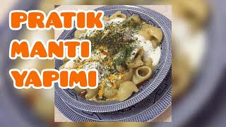 EN PRATİK MANTI YAPIMIMANTI MAKARNA YAPIMIEVDE KOLAY MANTI [upl. by Malan]