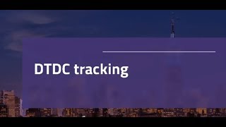 DTDC Tracking Package [upl. by Seltzer]