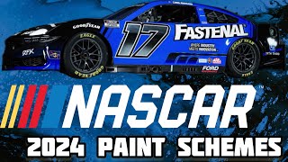 All 2024 NASCAR Paint Schemes Released as of December [upl. by Munafo114]