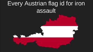 Every Austrian flag id for Iron Assault [upl. by Nnaeiram]