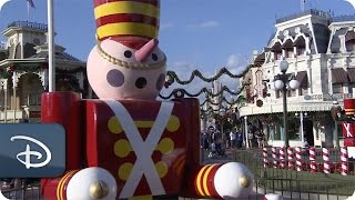 TimeLapse Magic Kingdom Park Decorated for the Holidays [upl. by Sevart]