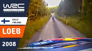 LOEB Onboard Rally Finalnd 2008 Citroën C4 WRC Stage 12 Himos [upl. by Delija]