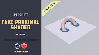 Fake proximal shader trick in redshiftCINEMA 4D TUTORIAL [upl. by Amoreta]