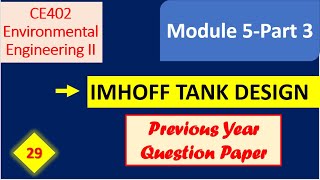 Imhoff Tank Design [upl. by Anneres]