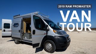 Van Tour  Our RAM Promaster Van Conversion for Van Life [upl. by Loveridge]