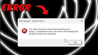 the code execution cannot proceed because uplayr1loader64dll was not found [upl. by Ynehteb]