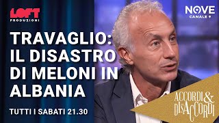 Travaglio il disastro di Meloni in Albania [upl. by Aimak]