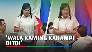 Furious Sara Duterte confronts congressmen who detained Zuleika Lopez  ABSCBN News [upl. by Anaert]