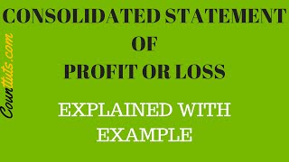 Consolidated Statement of Profit or Loss  Explained with Example [upl. by Sicard238]