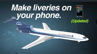 How to make liveries on your phone  RFS Flight Simulator [upl. by Eardnoed]