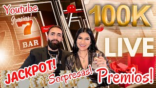 🔴EN VIVO 100K SUSCRIPTORES EN YOUTUBE 🎉 100k youtubelive casino [upl. by Hinman]