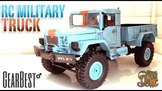 RC MILITARY TRUCK 116  1111Gearbest [upl. by Seravaj]