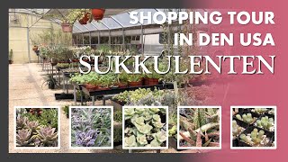 Shopping Tour 😅🌿🇺🇸 Sukkulenten  in einer Spezial Gärtnerei in Texas USA  Pflanzen Haus [upl. by Enilra673]