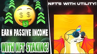 EARN PASSIVE INCOME STAKING THESE NFTS NEW NFTS WITH UTILITY PROJECT [upl. by Andy]