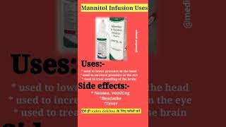 Mannitol injection usesside effects shortsmotivationtrendingmbbsdoctorsiasinjectionviral [upl. by Attevroc]