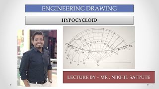 Engineering Drawing  Hypocycloid  Easy Drawing Techniques  Learn with nikhil [upl. by Wendel]