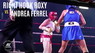 RIGHT HOOK ROXY vs ANDREA FERREL Full Fight  WBC Amateur Championship [upl. by Jaunita104]