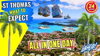 One Day in St Thomas  Walking Tour of St Thomas Cruise Port  Best of St Thomas Virgin Islands [upl. by Aehtrod]