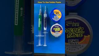 How To Use Solder Paste technology mobilerepair [upl. by Samau]