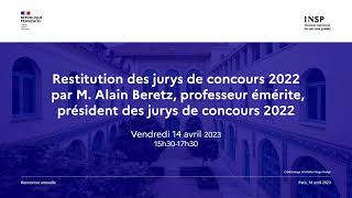 Restitution des jurys de concours 2022 [upl. by Lotsirk939]