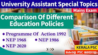 Comparison Of Different Education Policies  NEP 1968  1986  Programme Of Action 1992  NEP 2020 [upl. by Sheepshanks430]