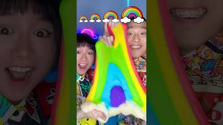 Rainbow Small to Giant Food Challenge ASMR 🥵 asmr mukbang [upl. by Idnam447]