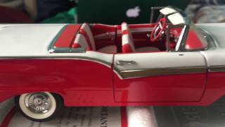 Franklin mint scale 124  1957 ford skyliner diecast review [upl. by Tade]