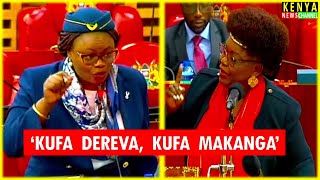 Wamuchomba vs Millie Odhiambo exchange during Gachagua impeachment motion debate in Parliament [upl. by Myles]