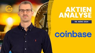 Coinbase Aktienanalyse 2024  Kann die Aktie den BitcoinBoom nutzen [upl. by Nannerb]