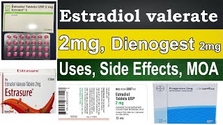 estradiol valerate tablets 2mg Dienogest tablets 2mg in hindi Uses Side Effects Dosage Pregnancy [upl. by Edualcnaej]