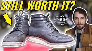 Are Thursday Diplomat Boots Worth It After 1000 Miles  CUT IN HALF [upl. by Aluk563]