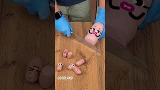 Goodland  The sausage is cut into hot dogs 😂 doodles animation cartoon GOODLAND [upl. by Rosenquist862]