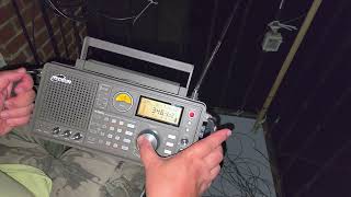 Tecsun S2200x Receiver tuning 3000 to 4000 kHz With comments on telescopic antenna [upl. by Nitneuq786]